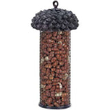 Side view of the Acorn Bird Feeder, highlighting its durable design and garden-friendly appearance.