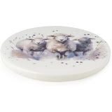 Julia Sheep Set of 4 Coasters Ceramic - Home Deco London
