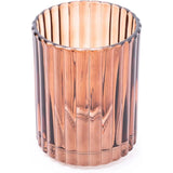 Amber 3-Piece Glass Bathroom Accessory Set - Home Deco London