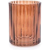 Amber 3-Piece Glass Bathroom Accessory Set - Home Deco London
