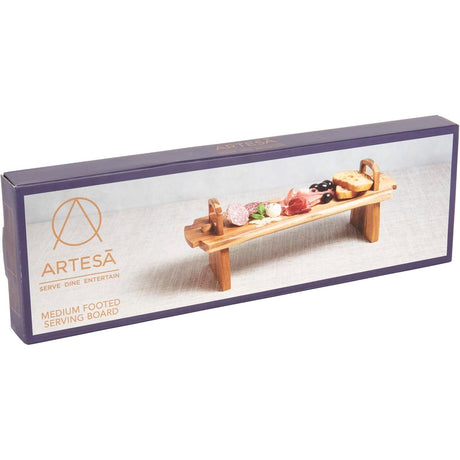 Artesà Wooden Serving Board Raised Food Display Stand - Home Deco London