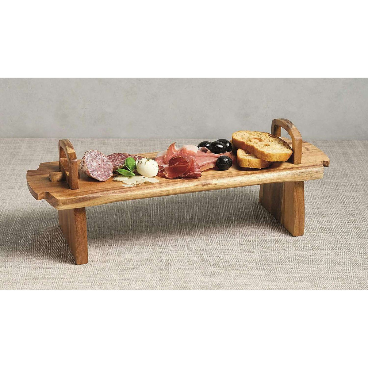 Artesà Wooden Serving Board Raised Food Display Stand - Home Deco London