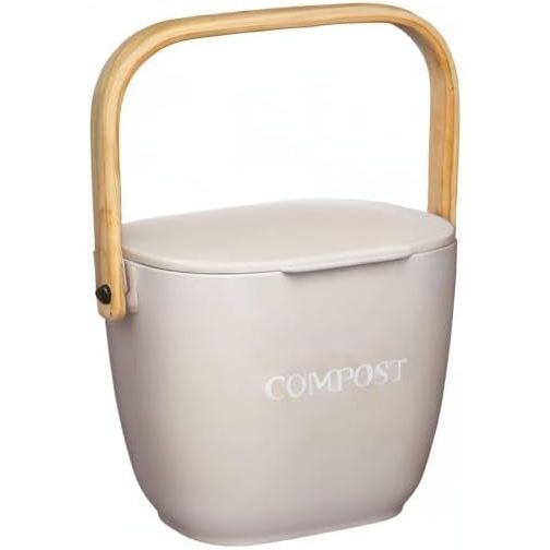 Natural Elements Eco-Friendly Bamboo Fibre Compost Bin - Home Deco London