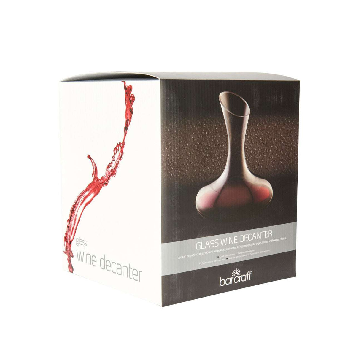 BarCraft 1.5 Litre Glass Wine Decanter - Home Deco London