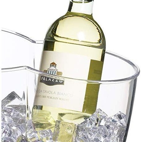 BarCraft Clear Acrylic Double Sided Drinks Pail / Cooler - Home Deco London