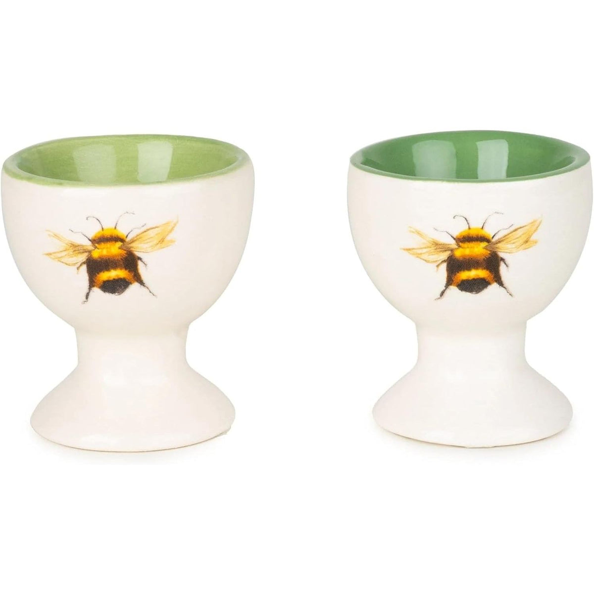 Bee Egg Cups Set of 2 Ceramic - Home Deco London