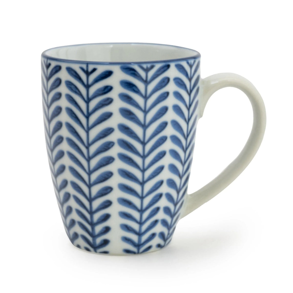 Sumatra Assorted Designs Blue And White Mugs Set Of 3 - Home Deco London