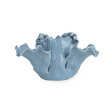 A charming view of the Flower Shaped Tealight Holder - Blue, showing its unique floral design as a flower tealight holder.