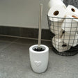 Ceramic Toilet Brush with Embossed Heart Design - Home Deco London