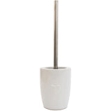 Ceramic Toilet Brush with Embossed Heart Design - Home Deco London
