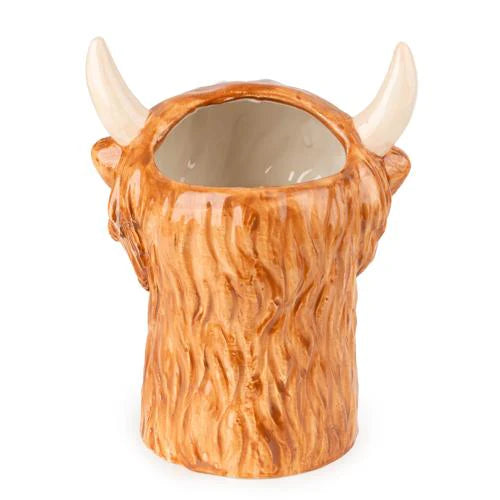 Highland Cow Ceramic Utensil Holder 3D - Home Deco London