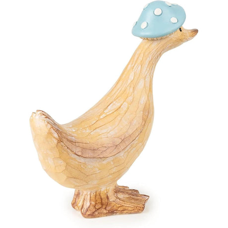 Duck Egg Mushroom Hat Duck Ornament Small - Home Deco London