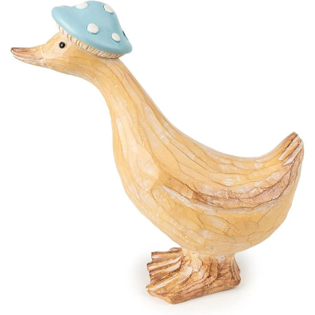 Duck Egg Mushroom Hat Duck Ornament Small - Home Deco London