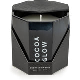 Cocoa Scent Candle - Large Octagonal Black Candle - Home Deco London