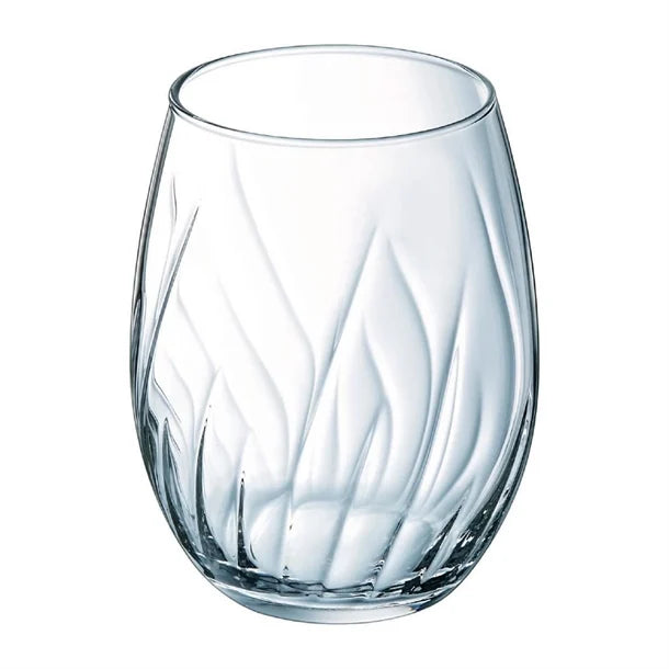 Cristal D'Arques Set of 4 Swirly 36Cl Glass Tumblers - Home Deco London