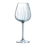Cristal D'arques Set of 4 Swirly 47cl Wine Glasses - Home Deco London