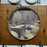 Silk Road Collection Round Metal Bukhara Tray - Home Deco London