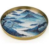 Silk Road Round Tianshui Decorative Metal Tray - Home Deco London