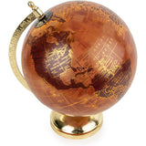 Vintage Terracotta and Gold World Globe - Home Deco London