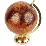 Vintage Terracotta and Gold World Globe - Home Deco London