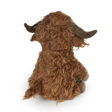 Highland Cow Doorstop Soft Faux Fur Rustic Decor - Home Deco London