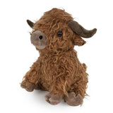 Highland Cow Doorstop Soft Faux Fur Rustic Decor - Home Deco London