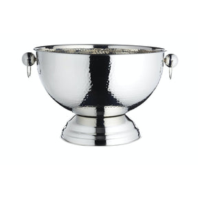 BarCraft Hammered Stainless Steel Champagne Cooler Bowl - Home Deco London