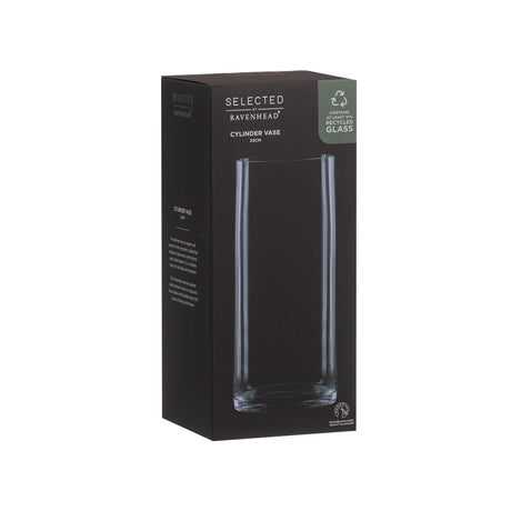 Ravenhead Cylinder Vase 23cm Gift Boxed - Home Deco London