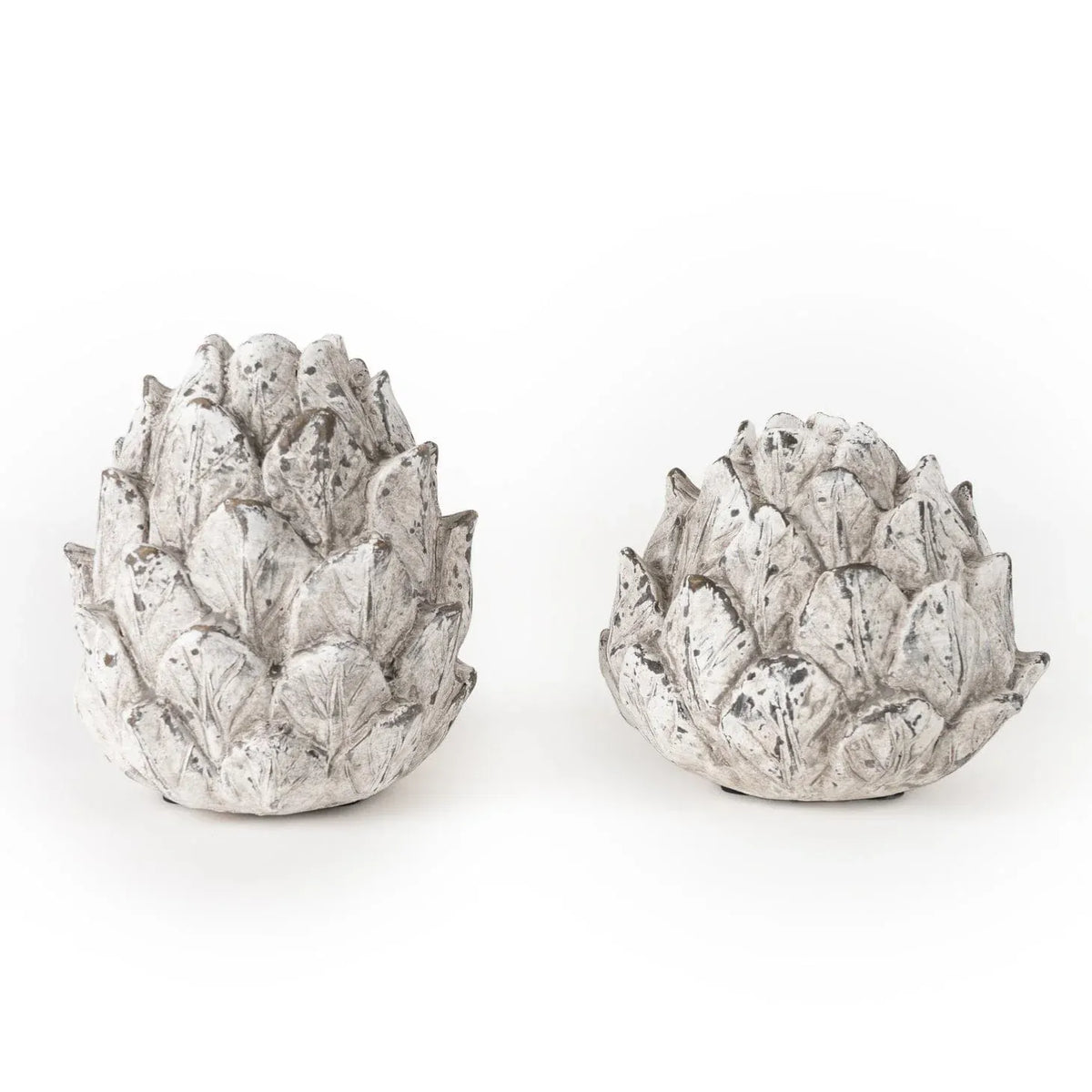 Artichoke Small Candleholder Resin Stone 13.5cm - Home Deco London