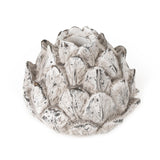 Artichoke Small Candleholder Resin Stone 13.5cm - Home Deco London