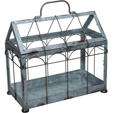 Esschert Design Small Indoor Plant Greenhouse with Lockable Lid - Home Deco London