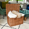 Handcrafted Extra Large Luxury Hamper made from high-quality natural wicker, a perfect choice for those searching for an extra large hamper.