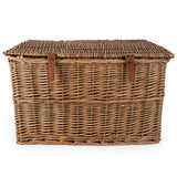 Extra Large Luxury Hamper in natural full wicker for stylish storage solutions, perfect as an extra large hamper.