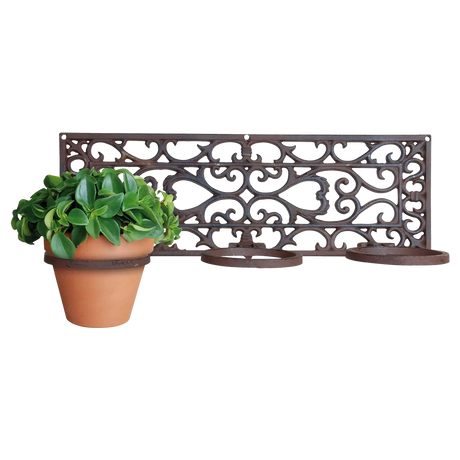 Classic hanging plant pot holder for three pots from Esschert Design, ideal for showcasing plants in style.