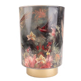 Glass LED Lantern- Hummingbird