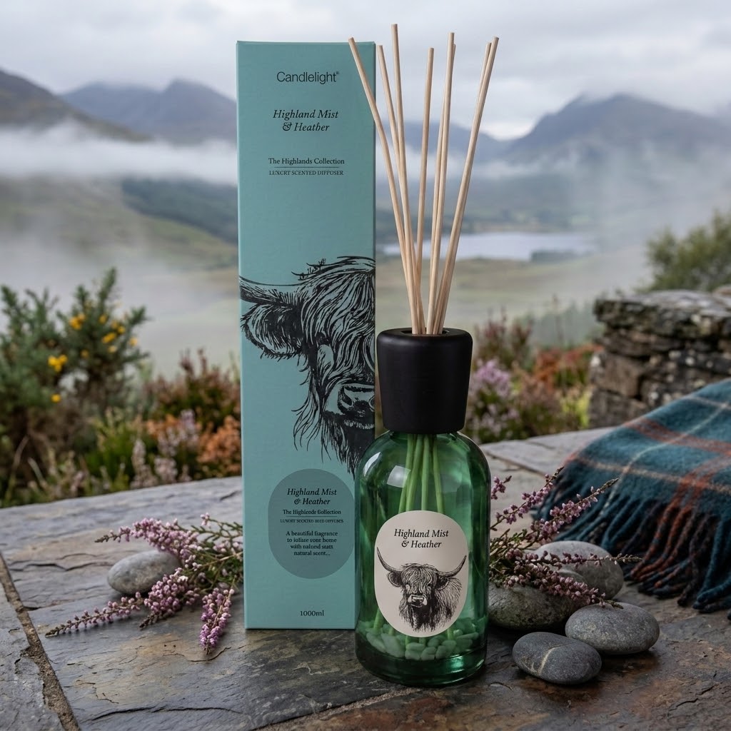 Highland Mist Green Reed Diffuser 1000ml