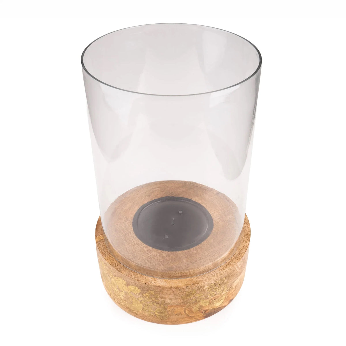 Hurricane Lantern Clear Glass - Fig & Pomegranate