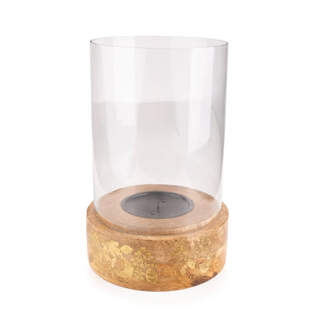 Hurricane Lantern Clear Glass - Fig & Pomegranate
