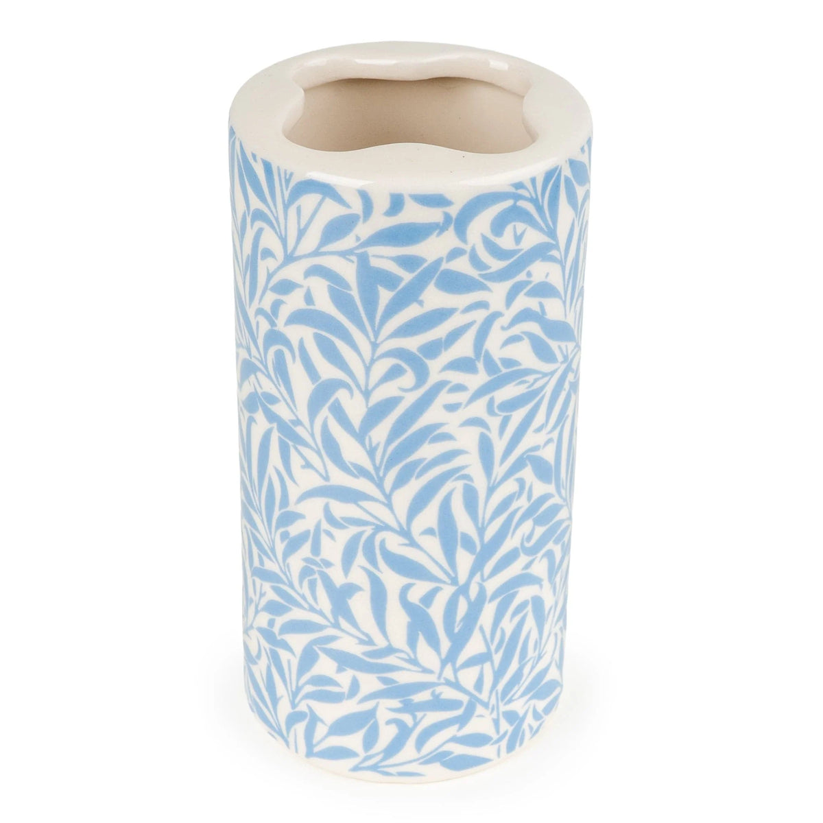 Jeff Banks Ceramic Bathroom Set Leafy Trellis Blue - Home Deco London