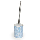 Jeff Banks Ceramic Toilet Brush Leafy Trellis Blue - Home Deco London