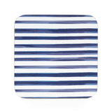Jeff Banks Set of 4 Coasters – Leafy Stripes Blue