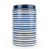 Jeff Banks Ceramic Storage Jar - Stripes Blue Design - Home Deco London
