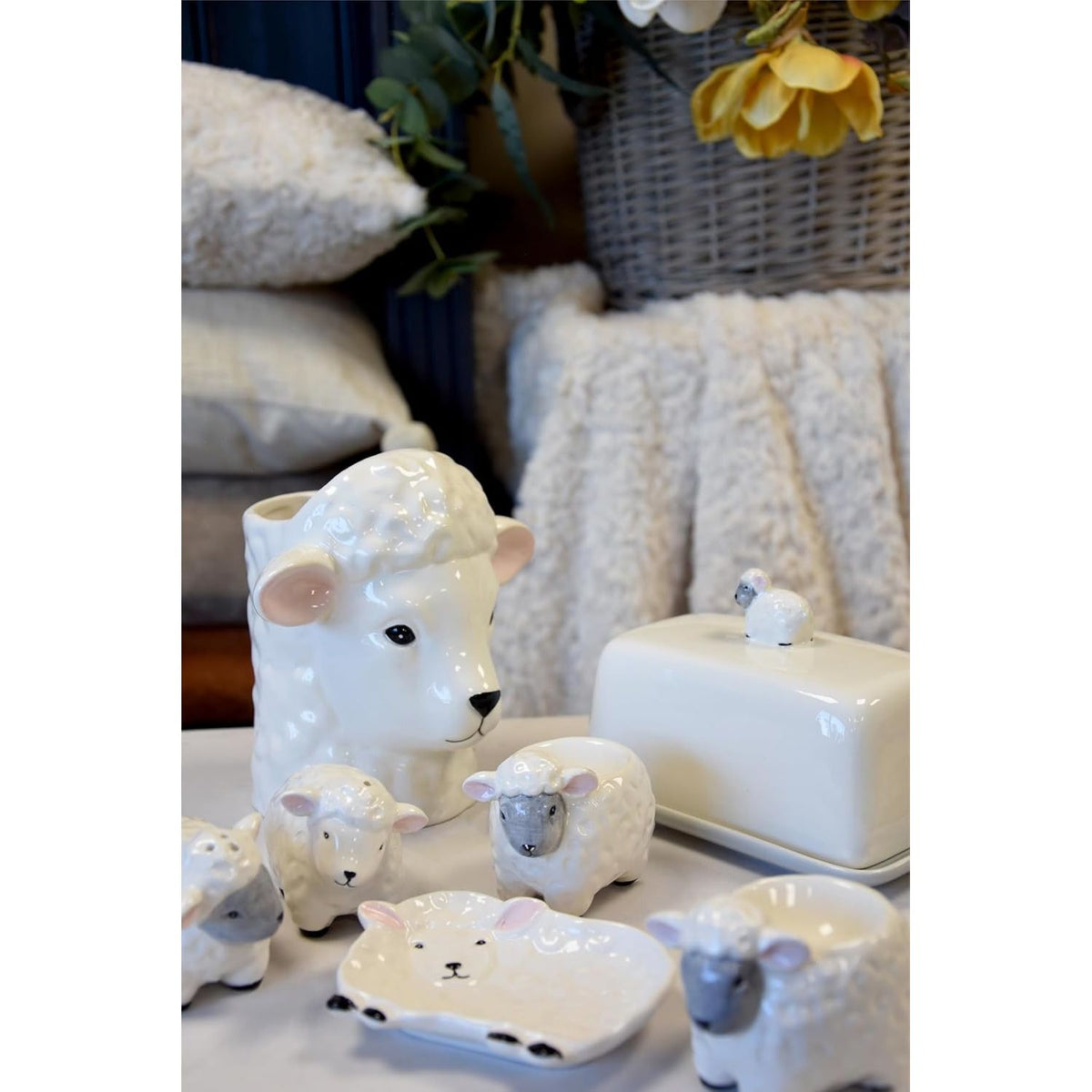 Julia Sheep Ceramic Spoon Rest - Home Deco London