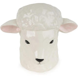 Julia Sheep Ceramic White Utensil Holder - Home Deco London