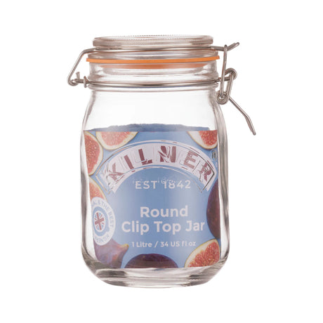 Kilner 1 Litre Airtight Storage Jar Classic Clip Top - Home Deco London