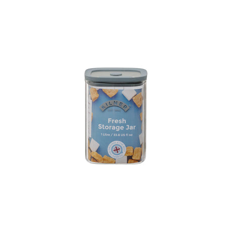 Kilner Fresh 1 Litre Glass Food Storage Jar with Vacuum Seal Lid - Home Deco London