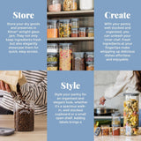 Kilner Fresh Tall Storage Square Jar 2 Litre - Home Deco London