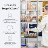 Kilner Fresh Tall Storage Square Jar 2 Litre - Home Deco London