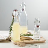 Kilner Clip Top Bottles with 0.25 Litre capacity, featuring a stainless steel clip system and silicone seal for reliable preservation of drinks.