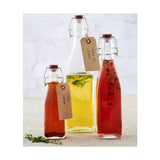Kilner Clip Top Square Bottle 1 Litre Pack of 4 - Home Deco London